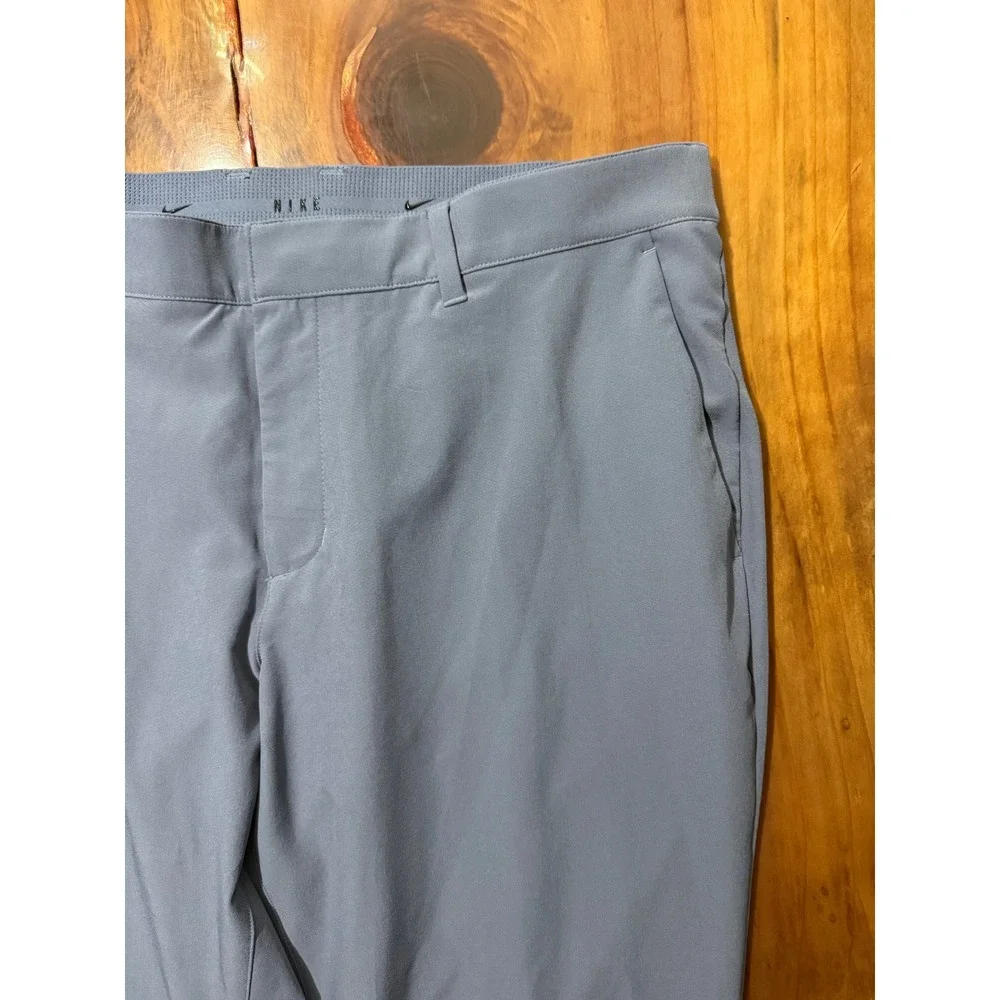 Nike Tour Repel Men's Pants FD5624 Gray Slim fit Flat Front Straight leg B3-23